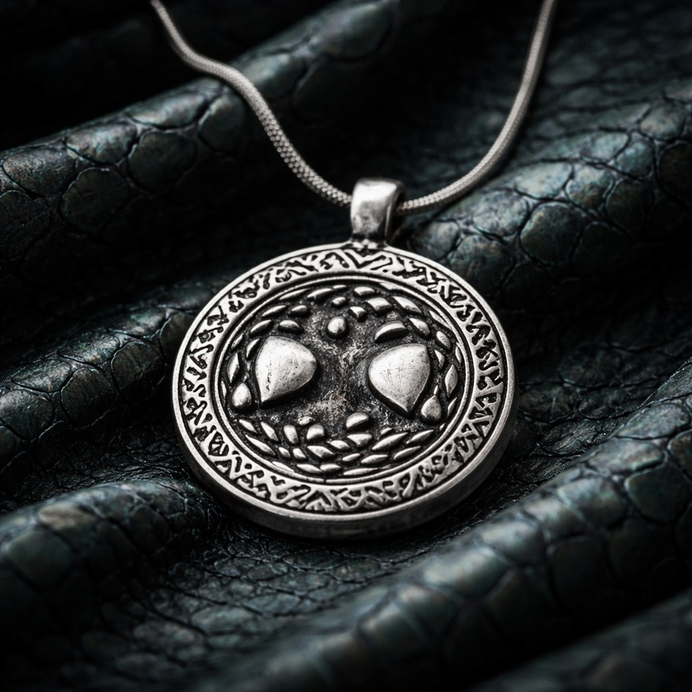 *NEW* Round Celtic Pewter Pendant Necklace